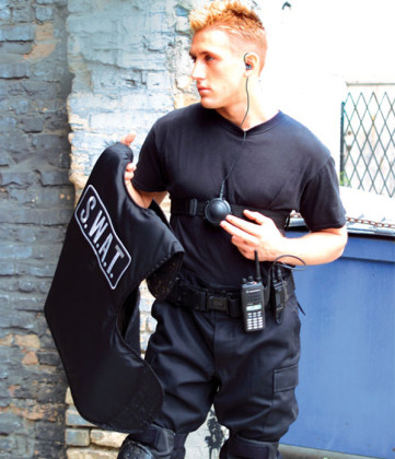 0180300E83 Externí PTT pro VoiceDucer pro radiostanice Motorola v akci