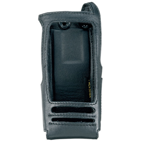 PMLN5016 Pouzdro z jemné kůže pro digitální radiostanice Motorola DP360x - čelní pohled